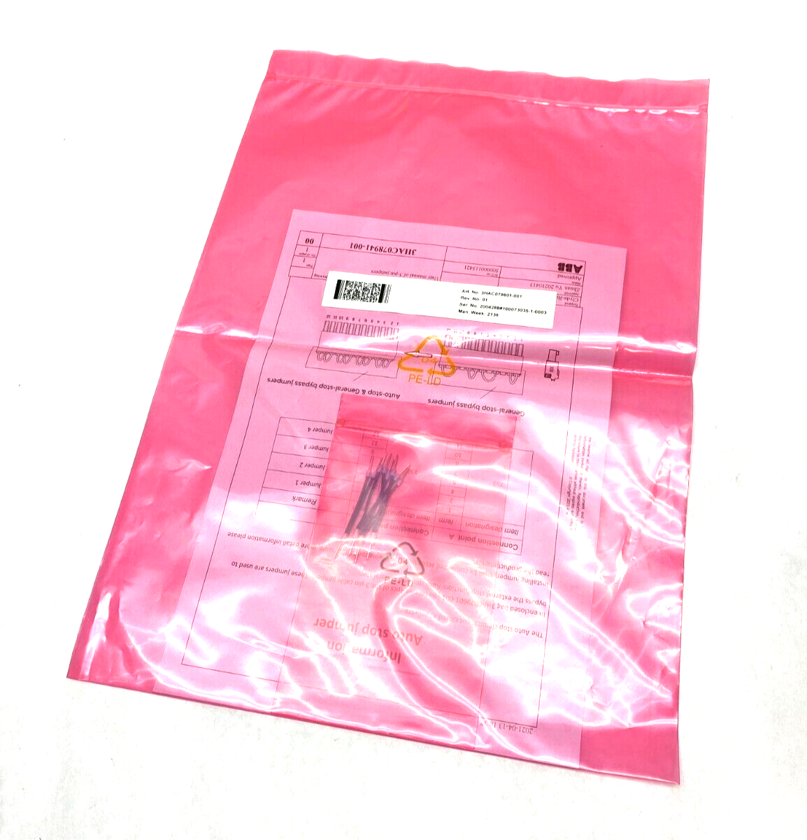 3HAC079601-001 | ABB Auto-Stop Bypass Jumper Cable Set - New - Maverick Industrial Sales