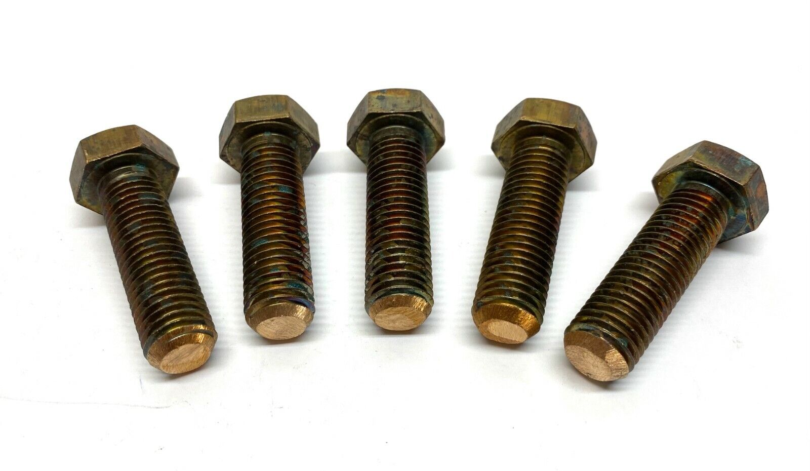 Hex Head Bronze Silicon 3/4"-10 UNC x 2-1/2" Length LOT OF 5 - New - Maverick Industrial Sales
