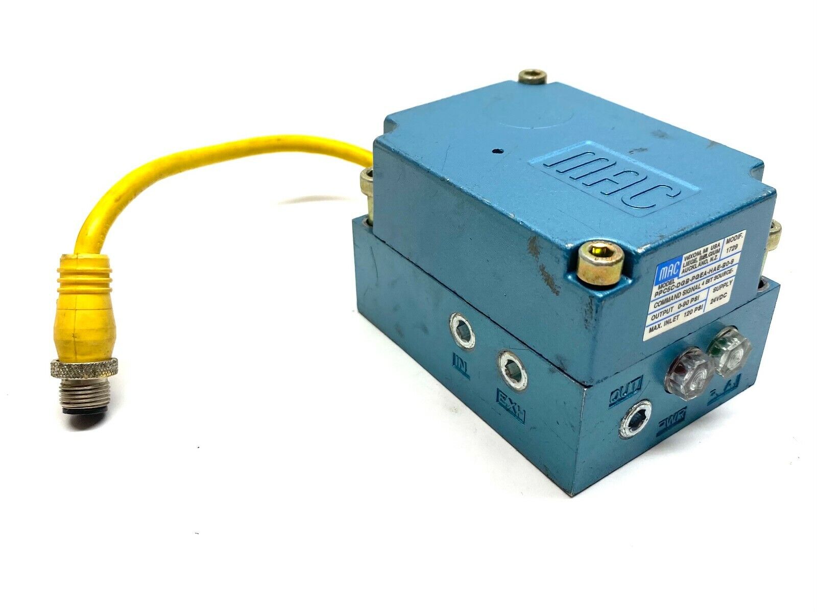 PPC5C-DGB-PGEA-HAE-B0-9 | MAC Valves Proportional Pressure Controller - Used - Maverick Industrial Sales