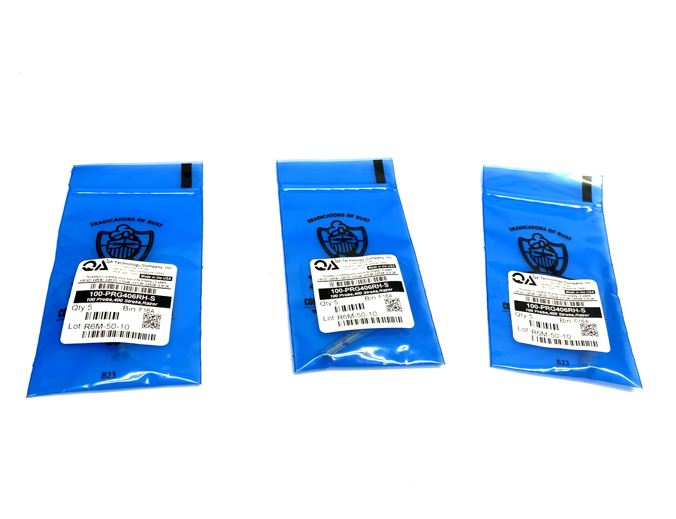QA Technology 100-PRG406RH-S Probe, 0.10 Center 0.40 Full Stroke, Razor 15-PACK - Maverick Industrial Sales
