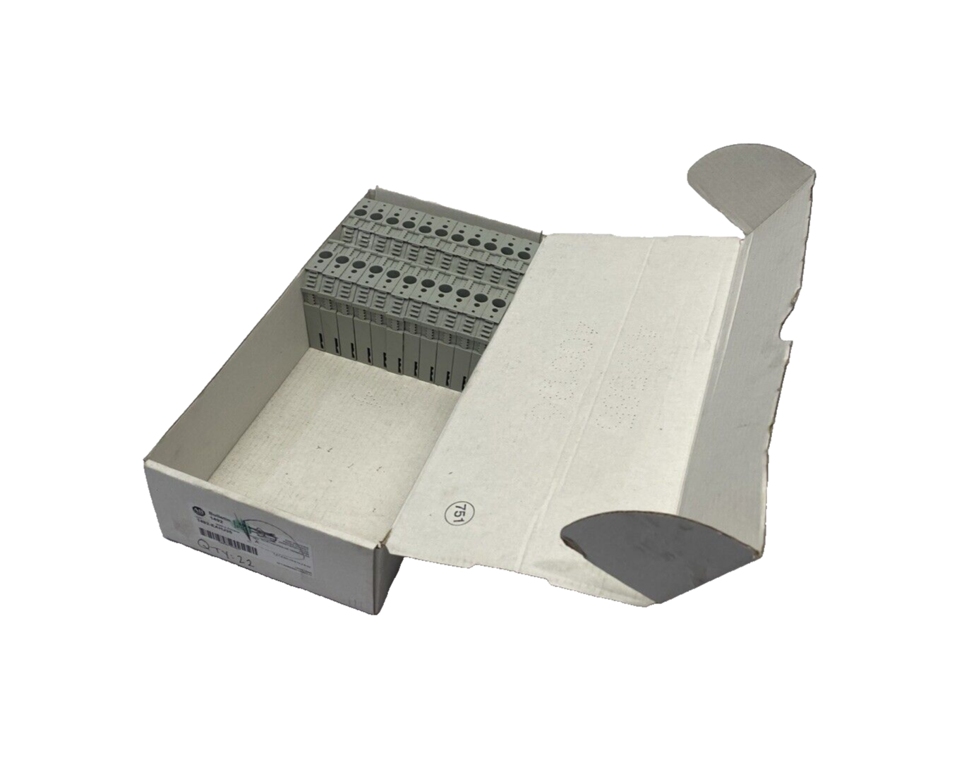 1492-EAHJ35 | Allen Bradley Ser. A IEC Terminal Block End Anchor, Gray, BOX OF 22- New – Open box - Maverick Industrial Sales