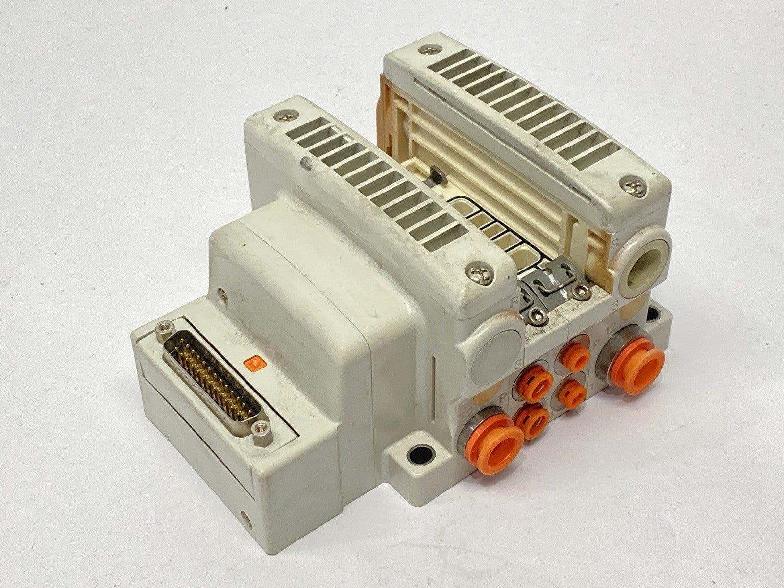 SMC VV5QC21-02N7FD0-S Pneumatic Manifold Base 2-Station D-Sub - Maverick Industrial Sales