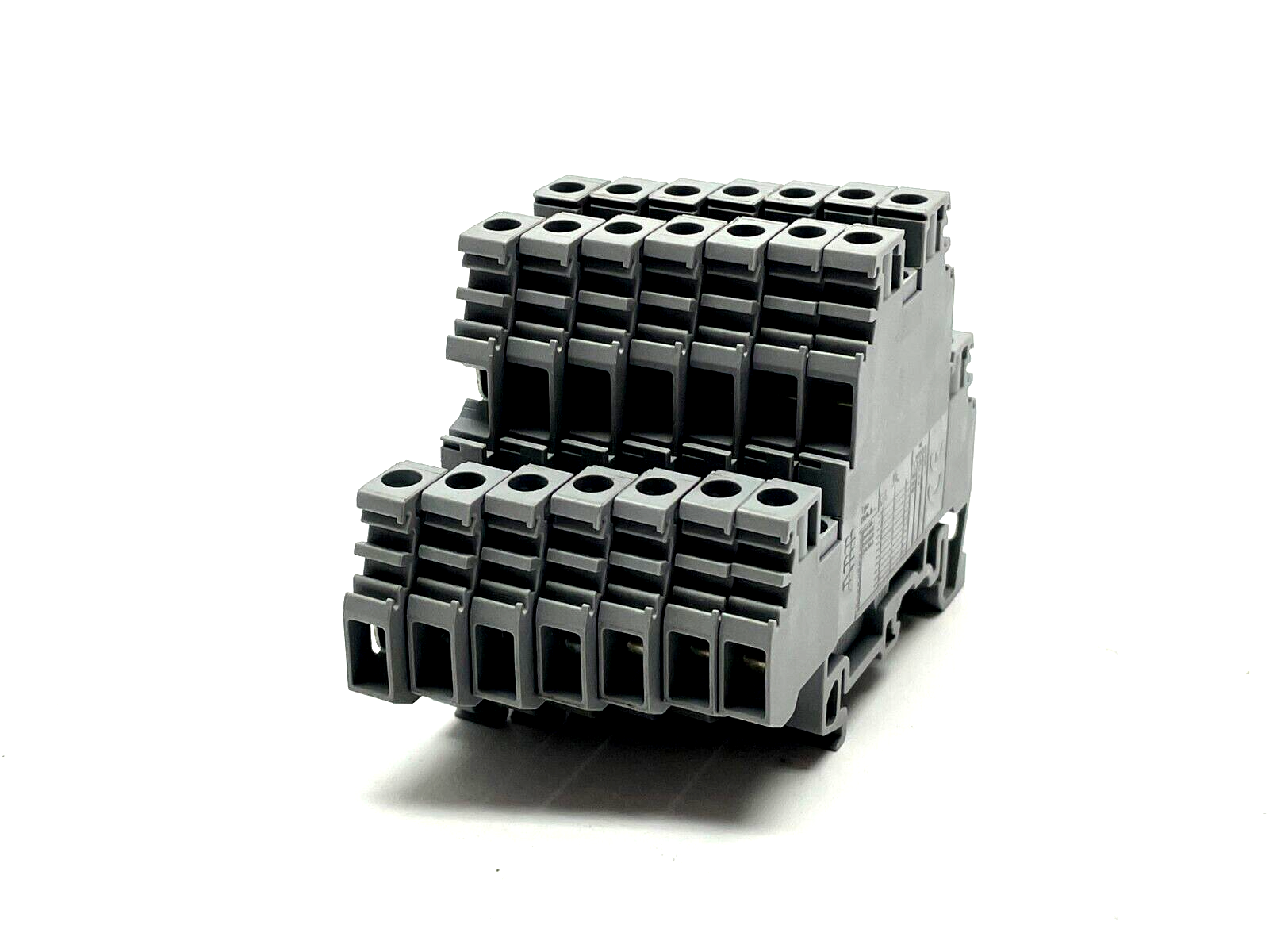 M4/6.D2 | ABB Entrelec Terminal Blocks Double Deck Gray 1SNA115271R2200 LOT OF 7 - Used - Maverick Industrial Sales