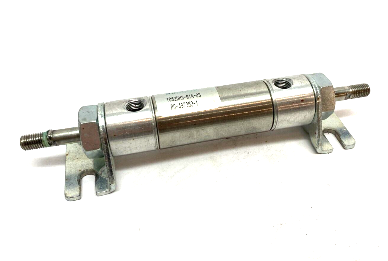 Numatics 1062DH3-01A-03 Pneumatic Air Cylinder Dual Rod RG-497253-1 - Used - Maverick Industrial Sales