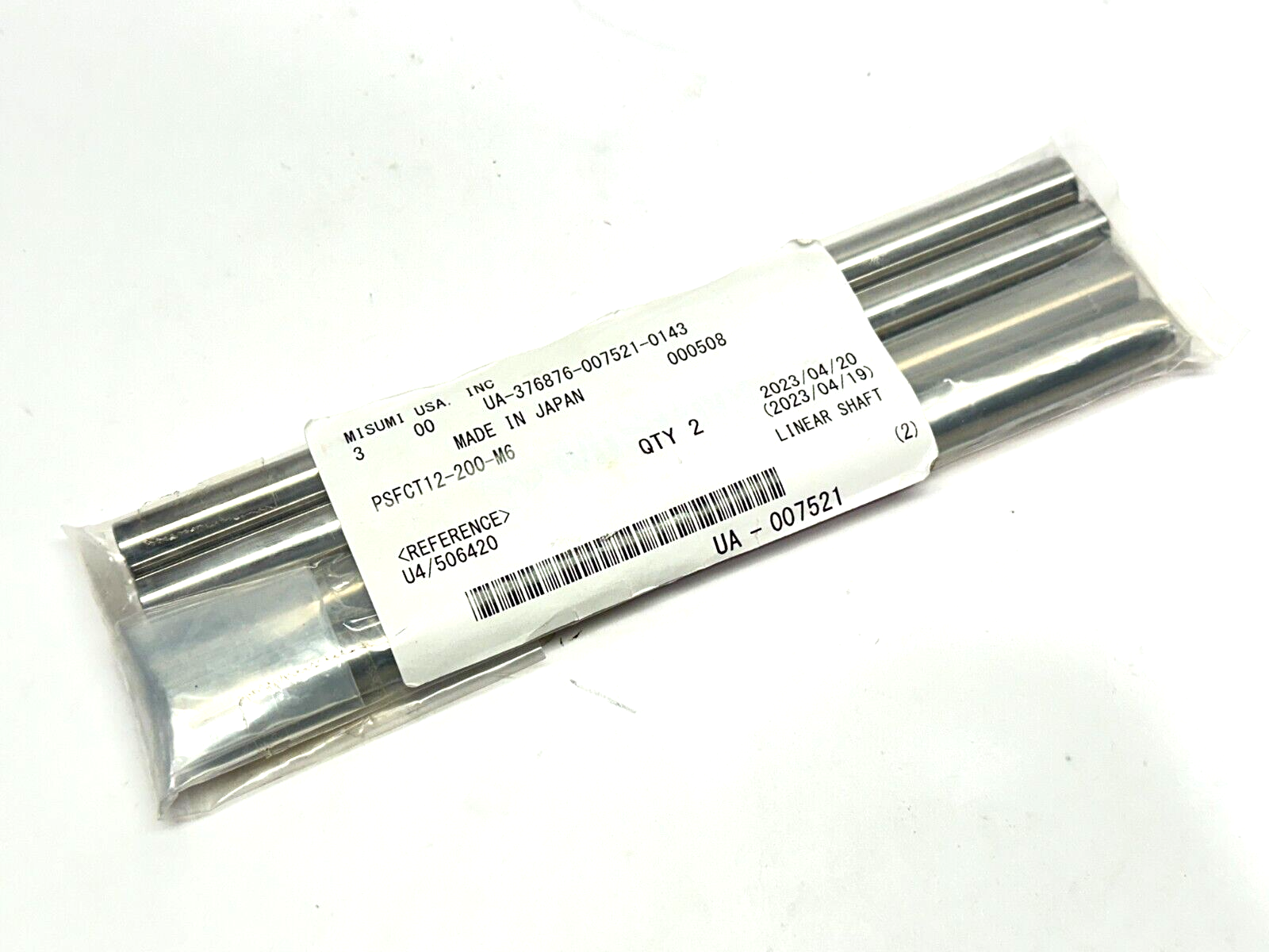 Misumi PSFCT12-200-M6 Linear Rotary Shaft 12mm Dia 200mm L QTY 4 - New - Maverick Industrial Sales