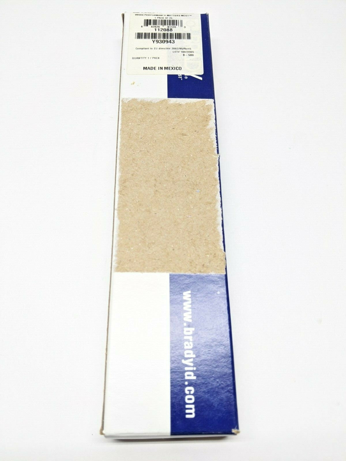 Brady WM-32-PK Vinyl Cloth Wire Marker LOT OF 17 Sheets - New – Open box - Maverick Industrial Sales