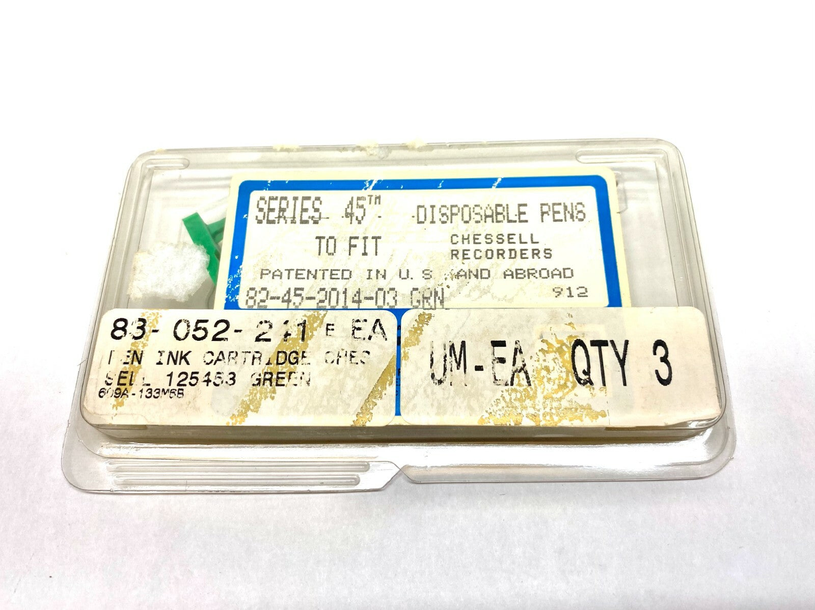 82-45-2014-03 | Graphic Controls Green Disposable Pen Series 45 PKG OF 3 - New - Maverick Industrial Sales