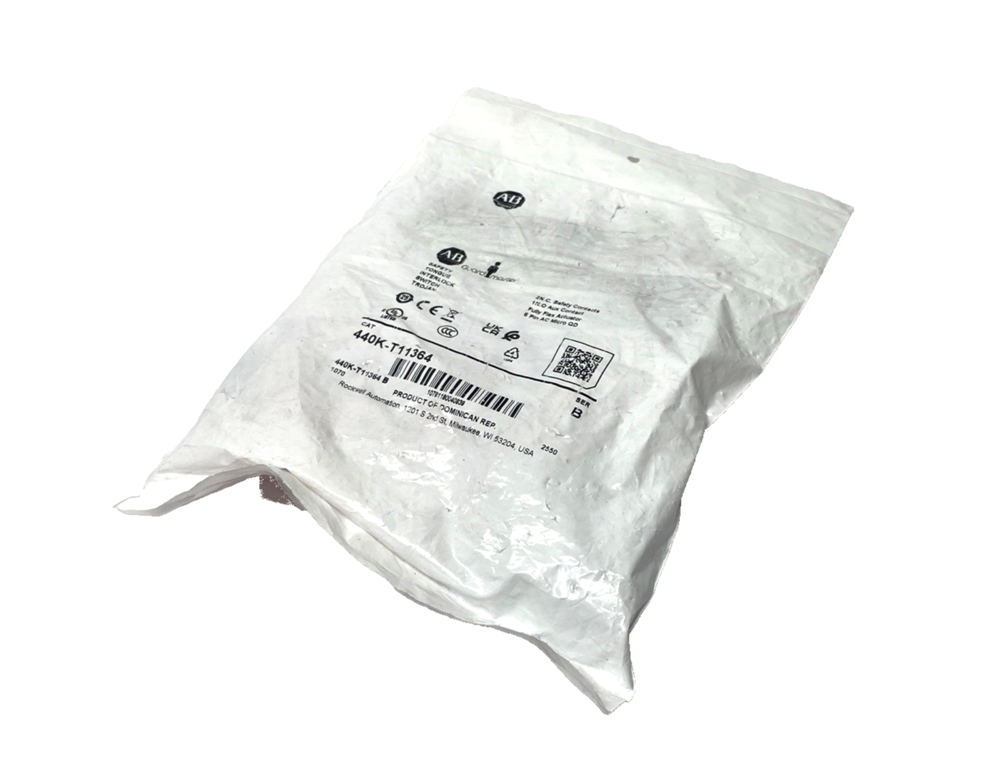 Allen Bradley 440K-T11364 Ser. B Safety Tongue Interlock Switch 2 NC 1 NO 6-Pin - Maverick Industrial Sales