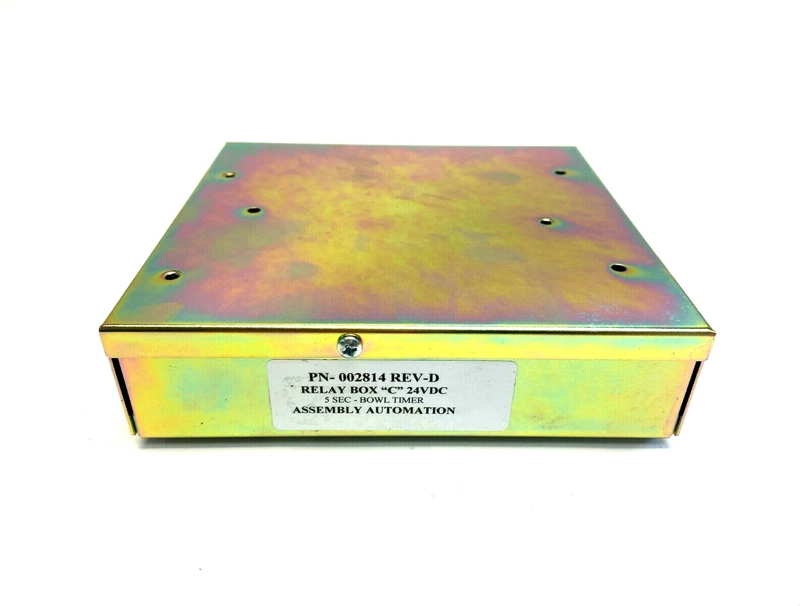 002814 | Assembly Automation Rev D Relay Box C 24VDC - Used - Maverick Industrial Sales