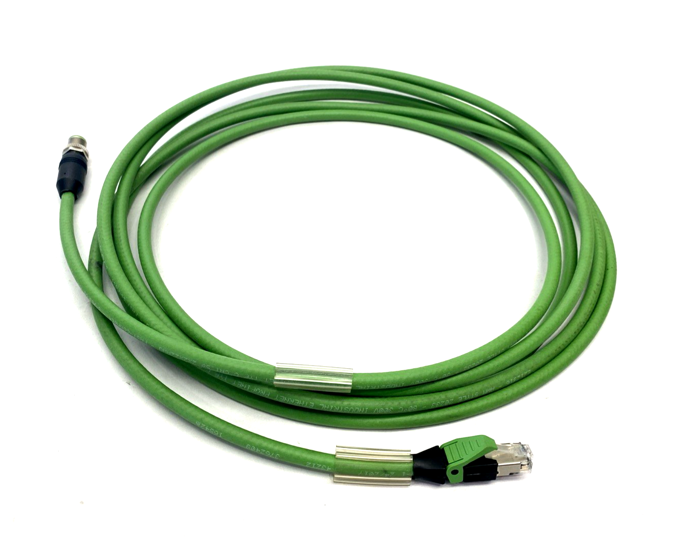 Murr Elektronik 7000-44711-7960400 Cordset, M12 Male D-Code 4-Pin To RJ45 4m - Used - Maverick Industrial Sales