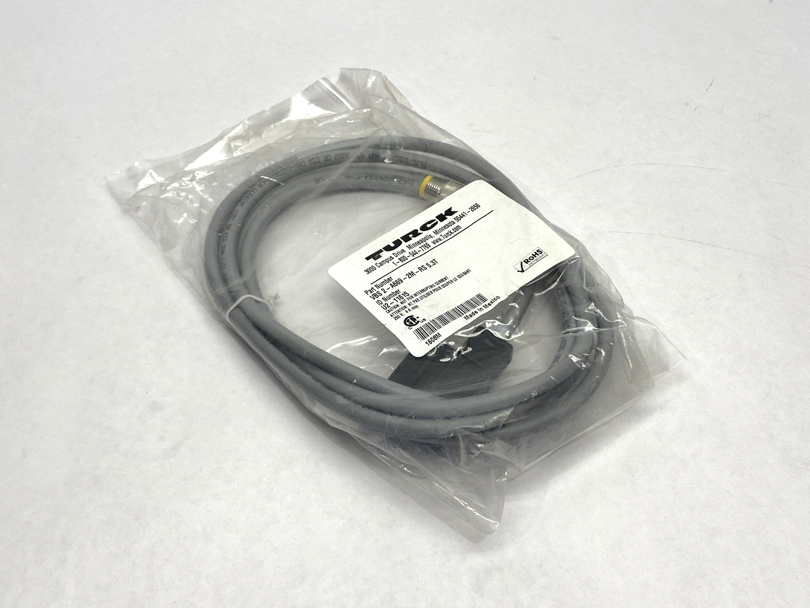 Turck VBS 2-A669-2M-RS5.3T Double-Ended Cordset U2-11615 - New - Maverick Industrial Sales