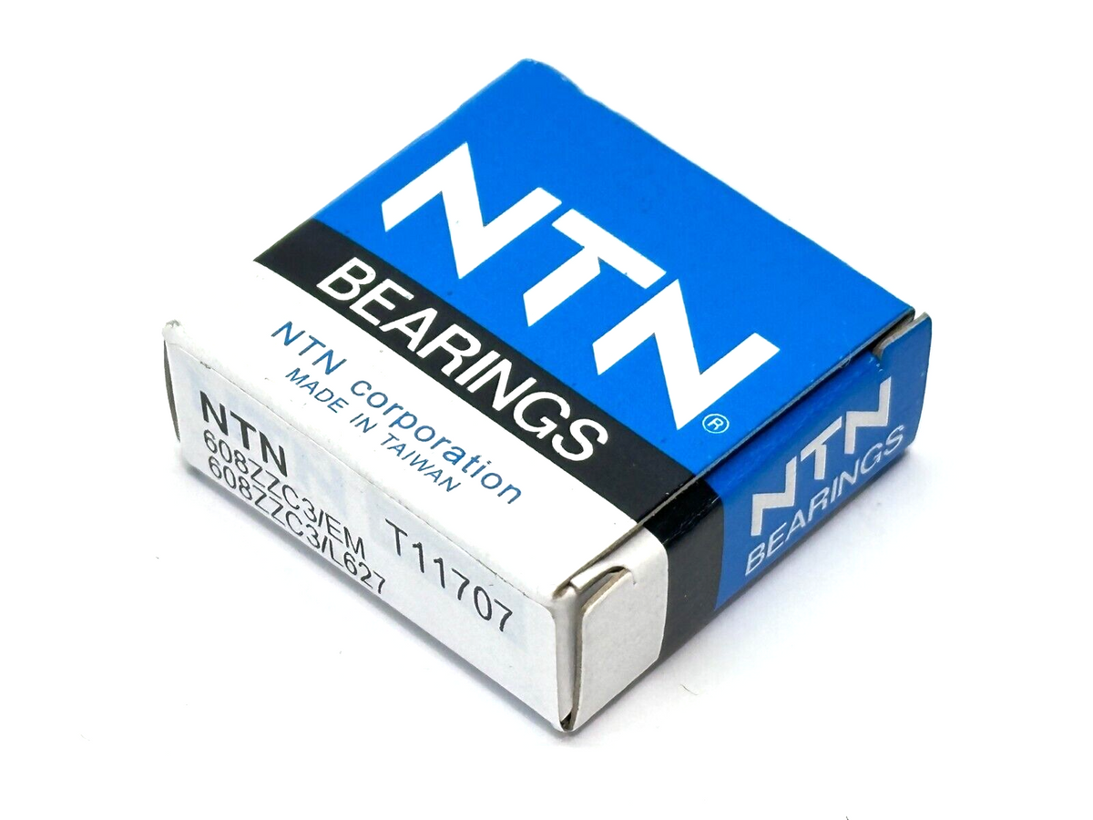 608ZZC3/EM, 608ZZC3/L627 | NTN 608ZZC3/EM Radial Ball Bearing 8mm Bore 22mm OD 7mm Width 608ZZC3/L627 - New - Maverick Industrial Sales