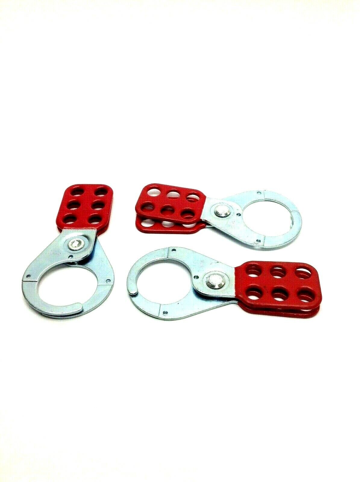 Lockout Hasp 1.5 Inch Diameter Jaws 6 Hole Lot of 3 - Used - Maverick Industrial Sales