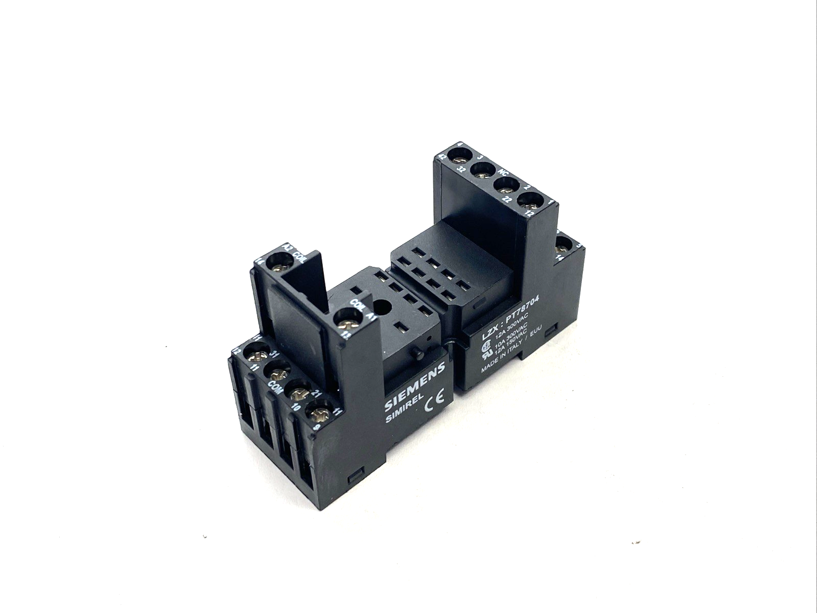 Siemens LZX:PT78704 SIMIREL 14-Pin Relay Socket/Base 12A PT78704 - Maverick Industrial Sales