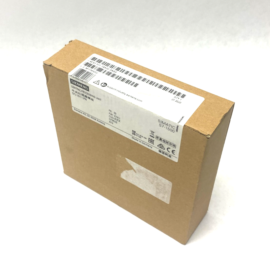 Siemens 6ES7 511-1AK02-0AB0 SIMATIC S7-1500 CPU Module 150kB 1Mb 1511-1PN - Maverick Industrial Sales