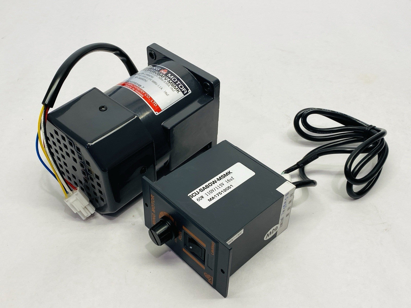 LIMING Motor CM091G60SAFV-MSMK Motor 60W w/ SCU-SA60W-MSMK Variable Controller - Maverick Industrial Sales