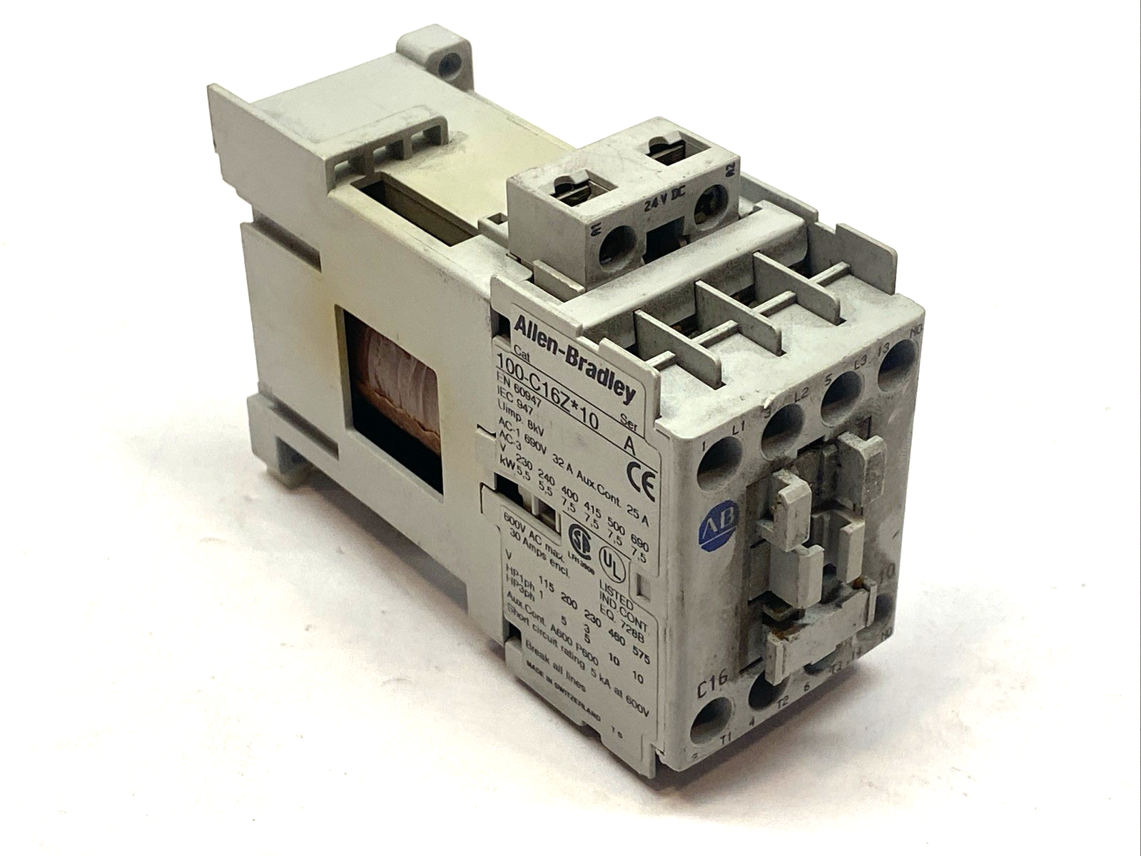 Allen-Bradley 100-C16Z*10 Series A Contactor 16A 3P 600VAC 690V - Maverick Industrial Sales