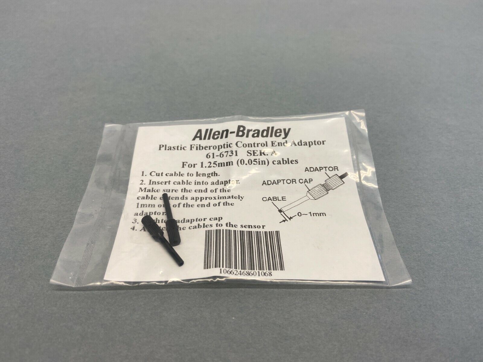 61-6731 | Allen Bradley Ser A Plastic Fiberoptic Control End Adapter - New - Maverick Industrial Sales