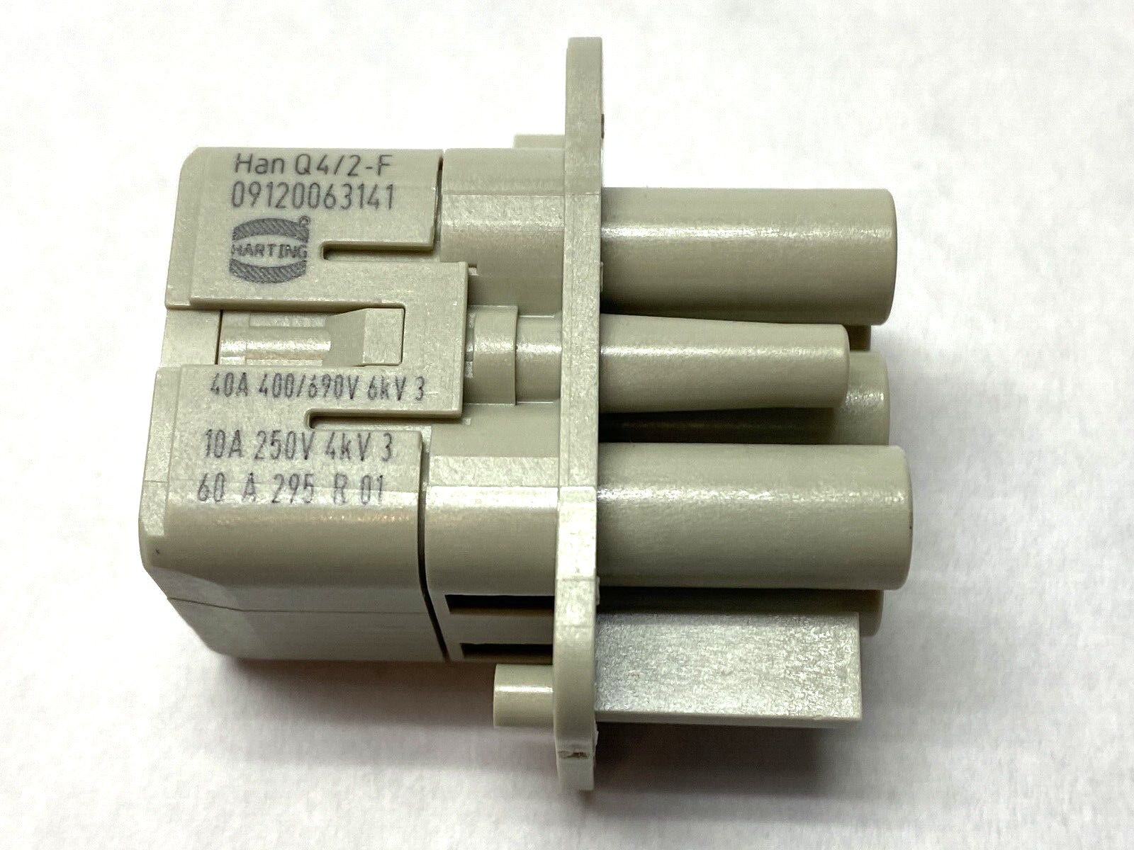 Harting 09120063141 Female Insert Crimp Connector Han Q4/2-F - New – Open box - Maverick Industrial Sales