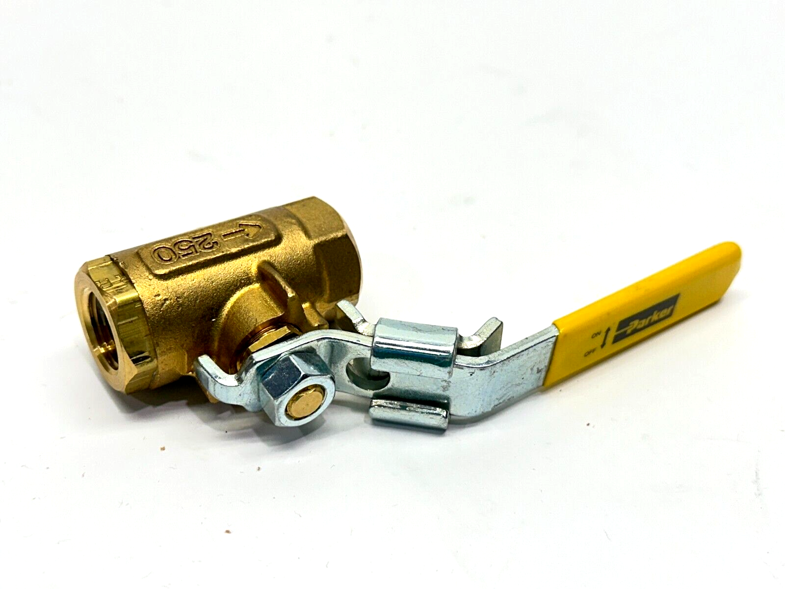 Parker VVP500P-6 Industrial Brass Ball Valve 2-Position 3/8" NPT - Used - Maverick Industrial Sales