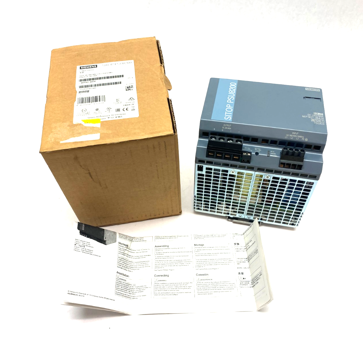 Siemens 6EP1437-3BA10 SITOP PSU8200 Power Supply 24V/40A - Maverick Industrial Sales