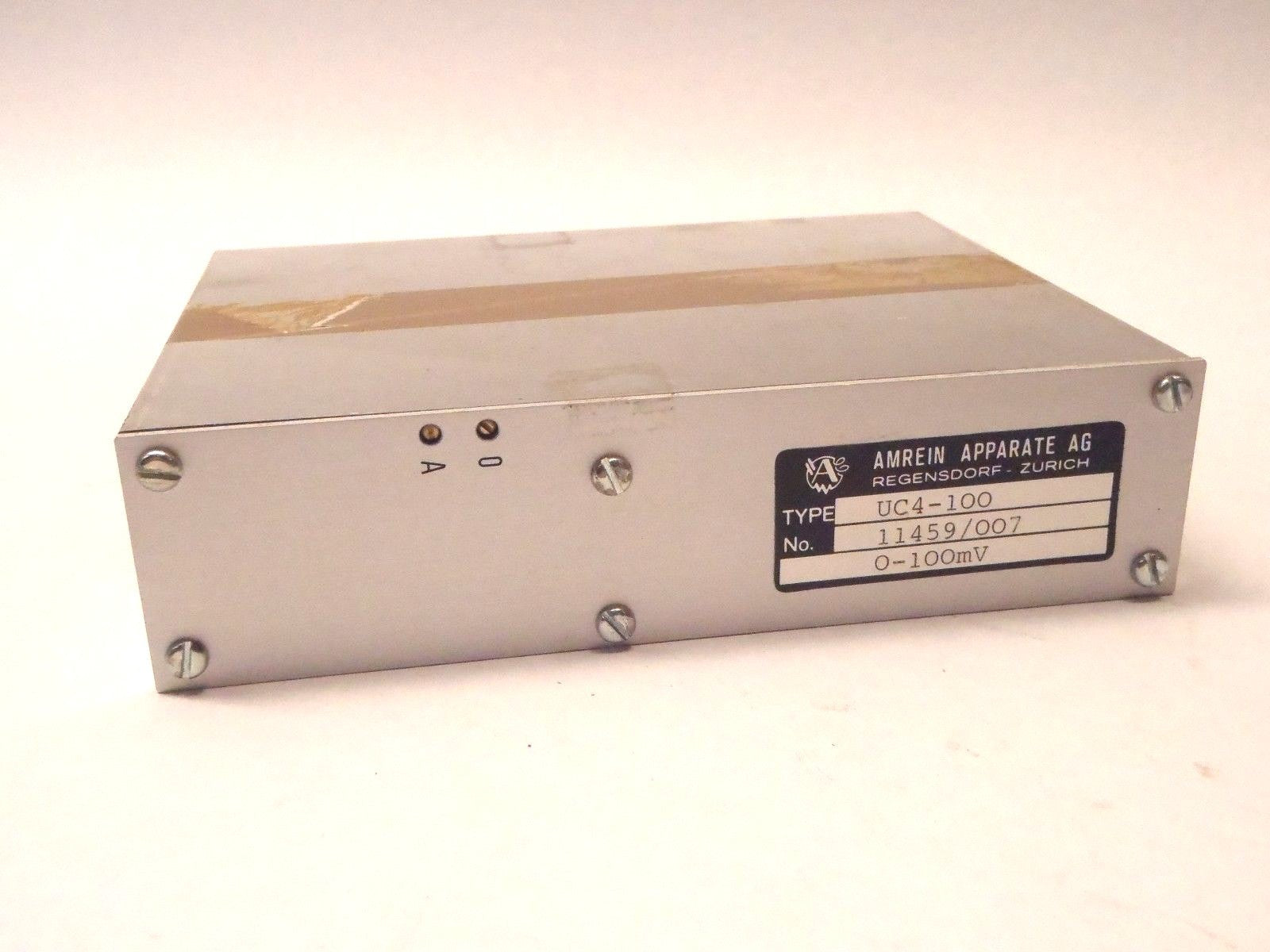 Amrein Apparate AG UC4-100 Complete Balancing Unit 0-100mV 11459/007 - Maverick Industrial Sales