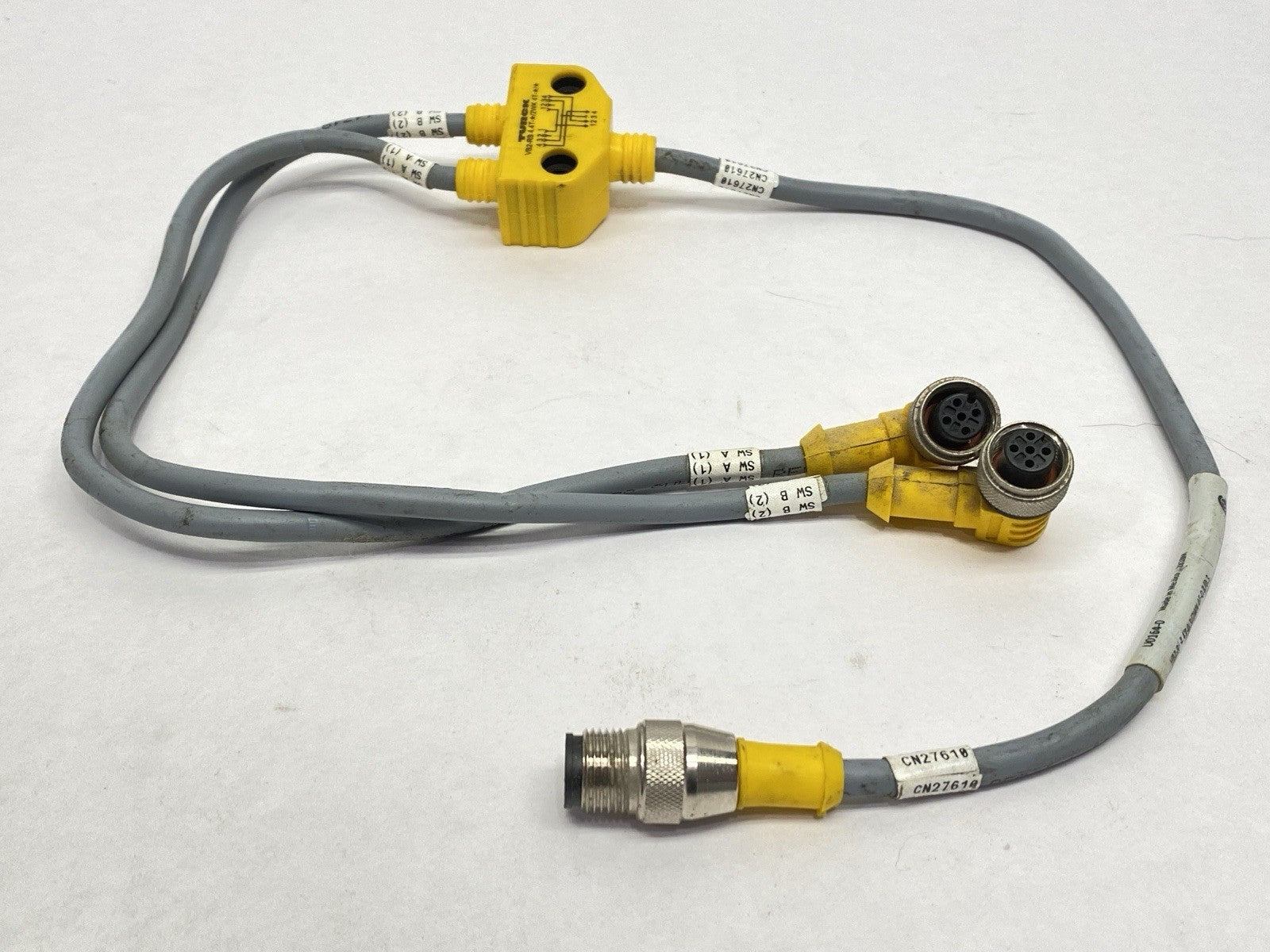 Turck VB2-RS 4.4T-0.3/2WK 4T-0.3/0.3 Daisy Chain Splitter U0164-0 - Maverick Industrial Sales