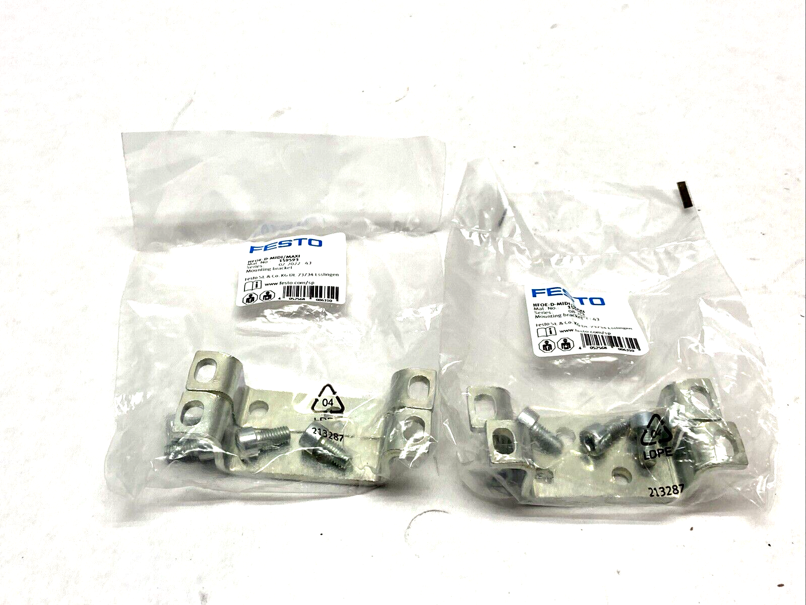 HFOE-D-MIDI/MAXI | Festo Mounting Bracket 159593 LOT OF 2 - New - Maverick Industrial Sales