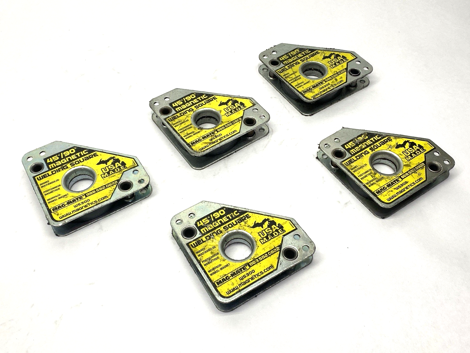 Mag-Mate WS300 Compact Magnetic Welding Square 45°/90° 55lb Capacity LOT OF 5 - Maverick Industrial Sales