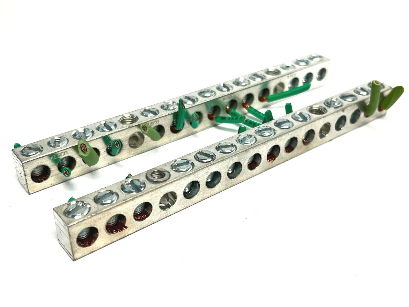 ILSCO Ground Bar 16 Terminal LOT OF 2 - Used - Maverick Industrial Sales