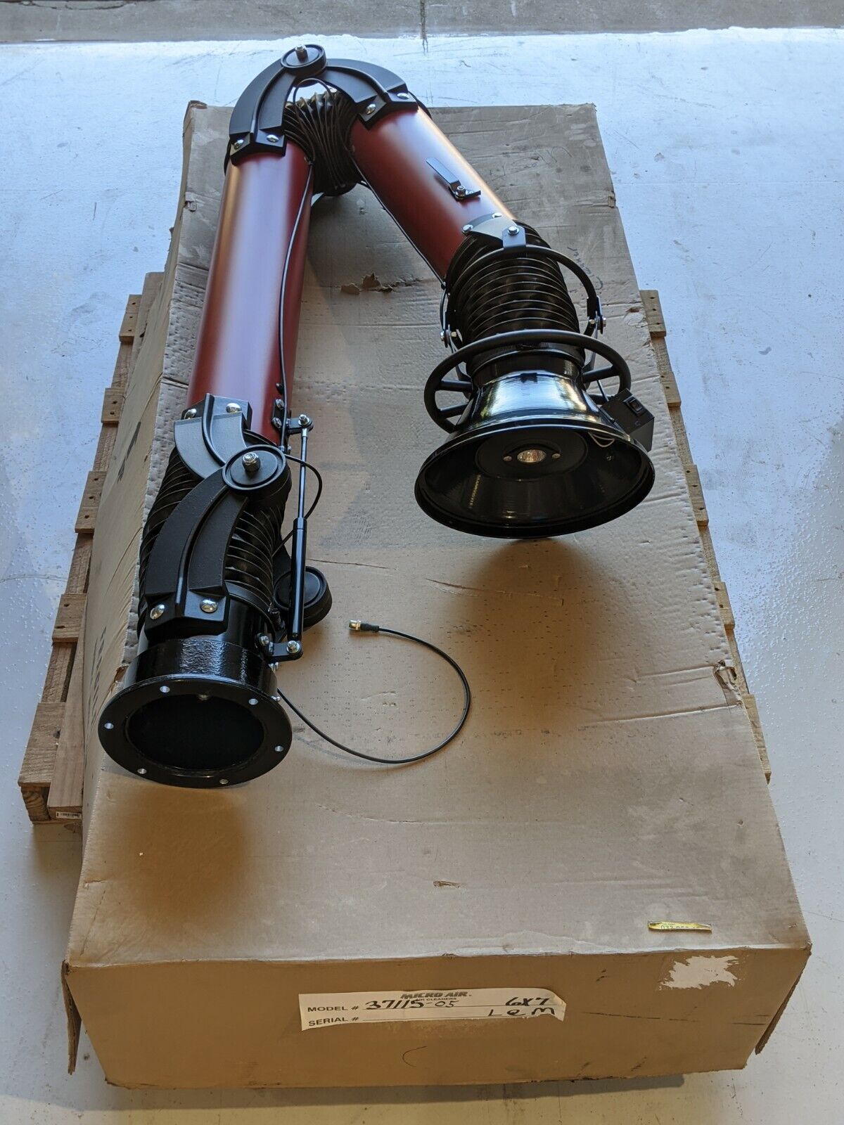 Micro Air 37115-05 Source Capture Articulated Arm 6” x 7’ for TaskMaster TM-1000 - Maverick Industrial Sales
