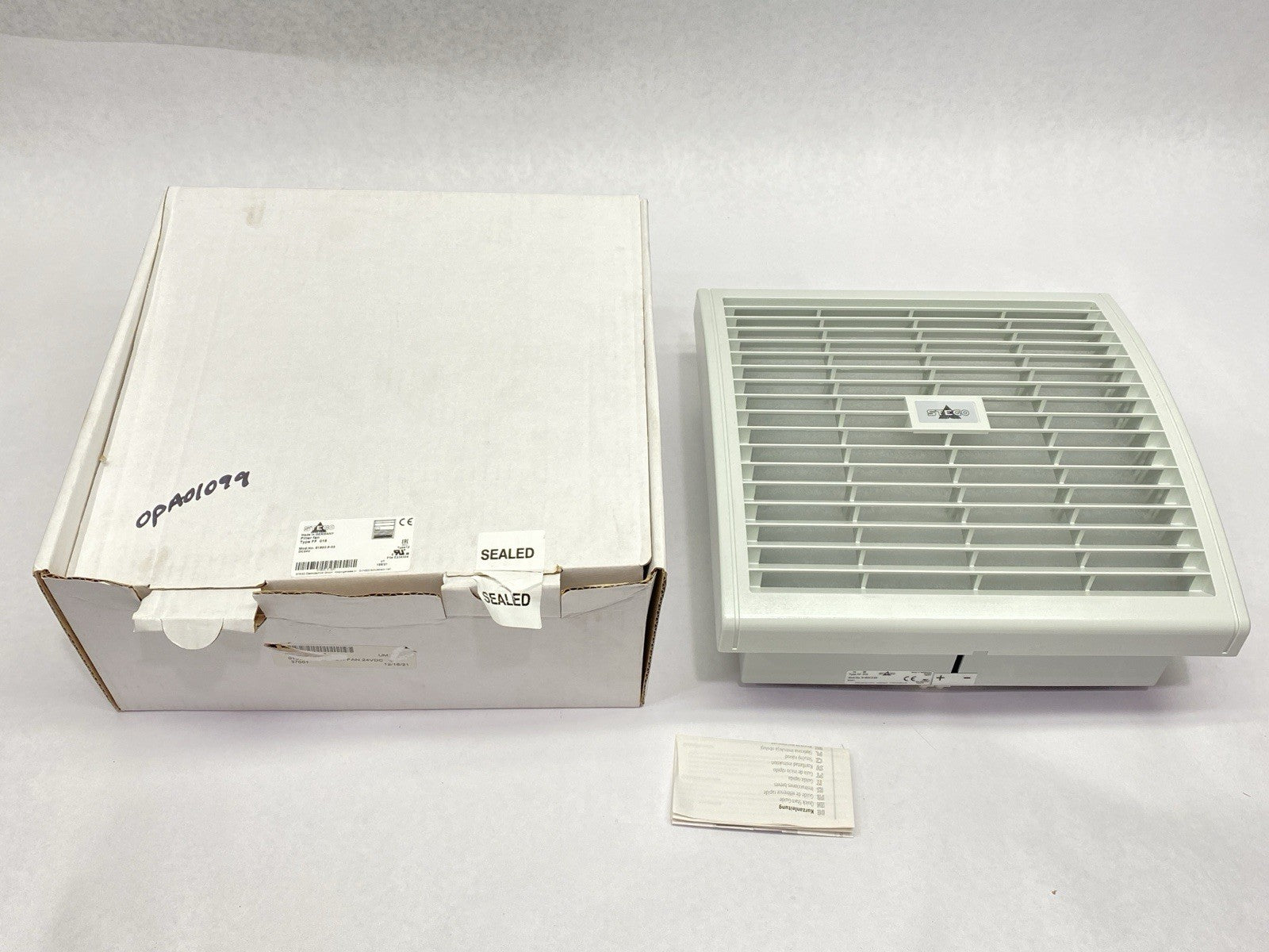 01803.0-03 | Stego Standard Filter Fan Type FF 018 24VDC - New – Open box - Maverick Industrial Sales