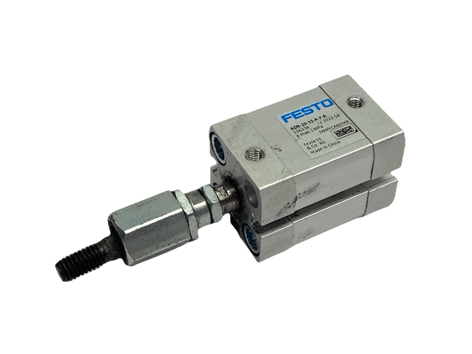 Festo ADN-20-15-A-P-A Compact Pneumatic Cylinder 20mm Bore 15mm Stroke 536236 - Maverick Industrial Sales