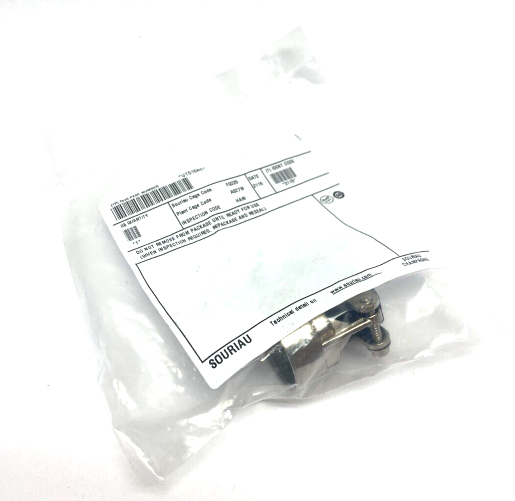Eaton Souriau-Sunbank UT016AC Cable Connector Backshell w/ Clamp SILVER - Maverick Industrial Sales