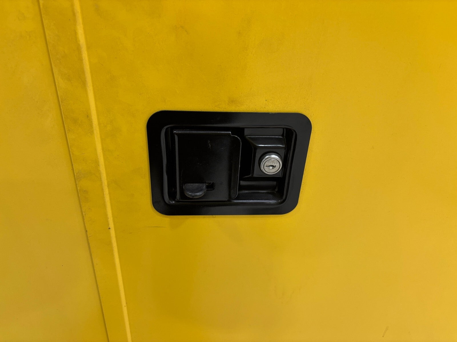 ULINE H-1564M-Y Flammable Liquid Storage Cabinet, 45 Gal. Capacity, No Key - Used - Maverick Industrial Sales