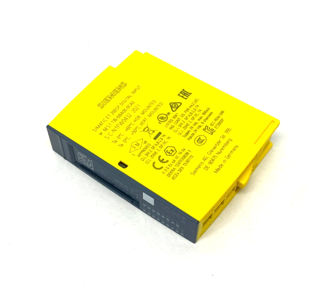 Siemens 6ES7 136-6BA00-0CA0 SIMATIC ET 200SP Digital Input Module F-DI 8x 24VDC - Maverick Industrial Sales