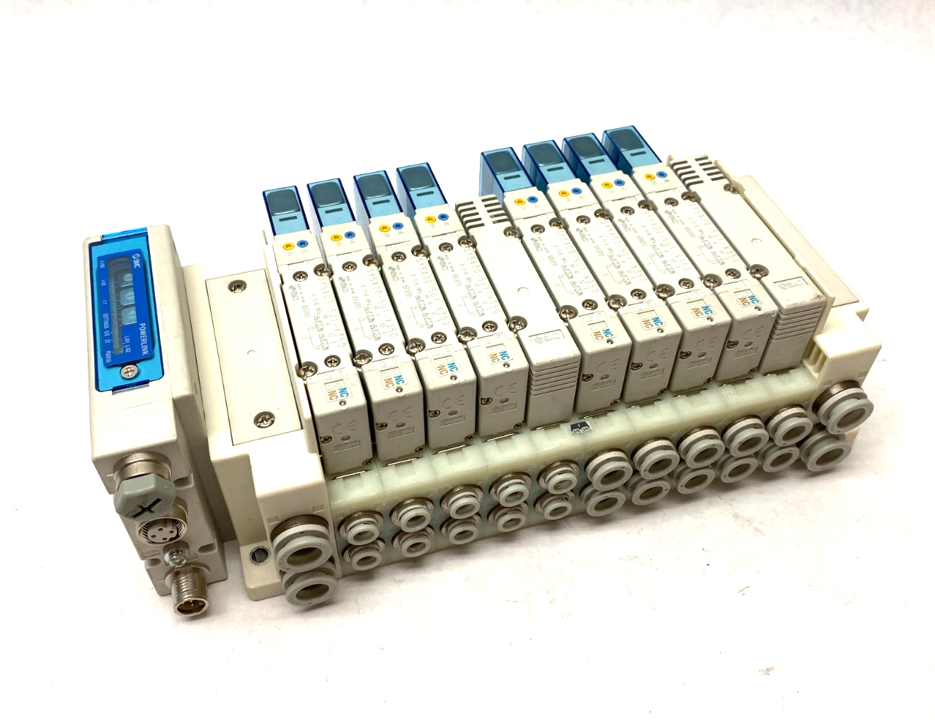 SMC SS5Y5-12SGAN-10U Ethernet POWERLNK Manifold Assembly, SY5A00-5U1-X350 Valves - Maverick Industrial Sales
