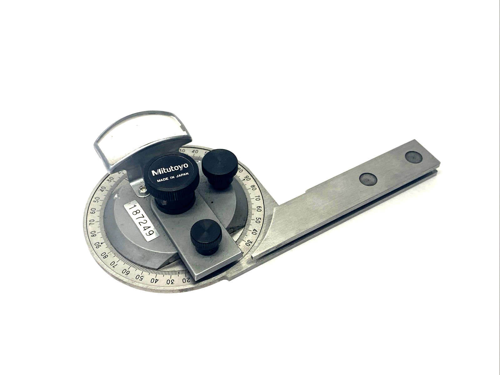Mitutoyo 187-902-10 Universal Bevel Protractor - For parts or not working - Maverick Industrial Sales