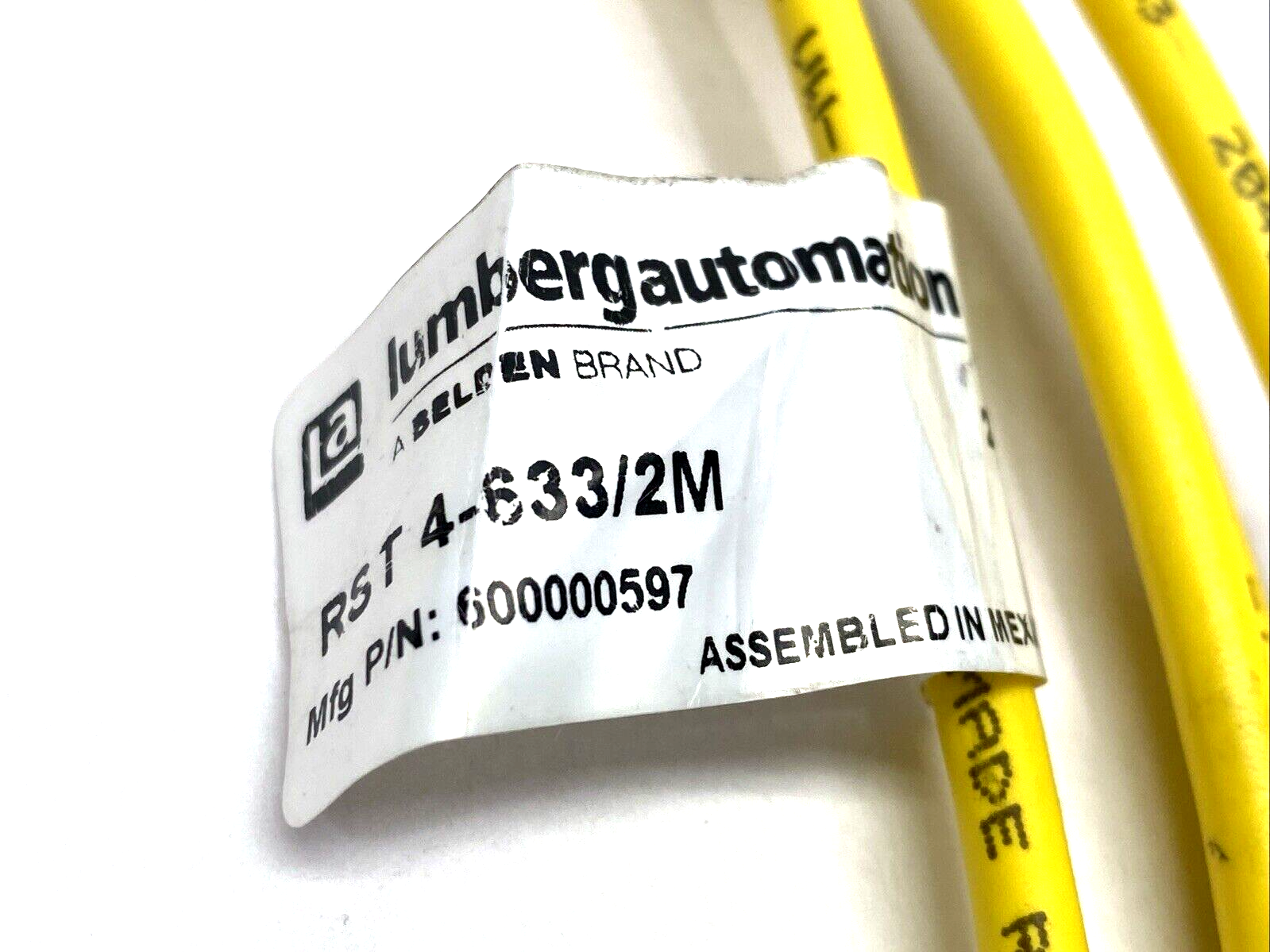 Lumberg Automation RST 4-633/2M Cordset M12 4-Pin Male 2m 600000597 - New – Open box - Maverick Industrial Sales