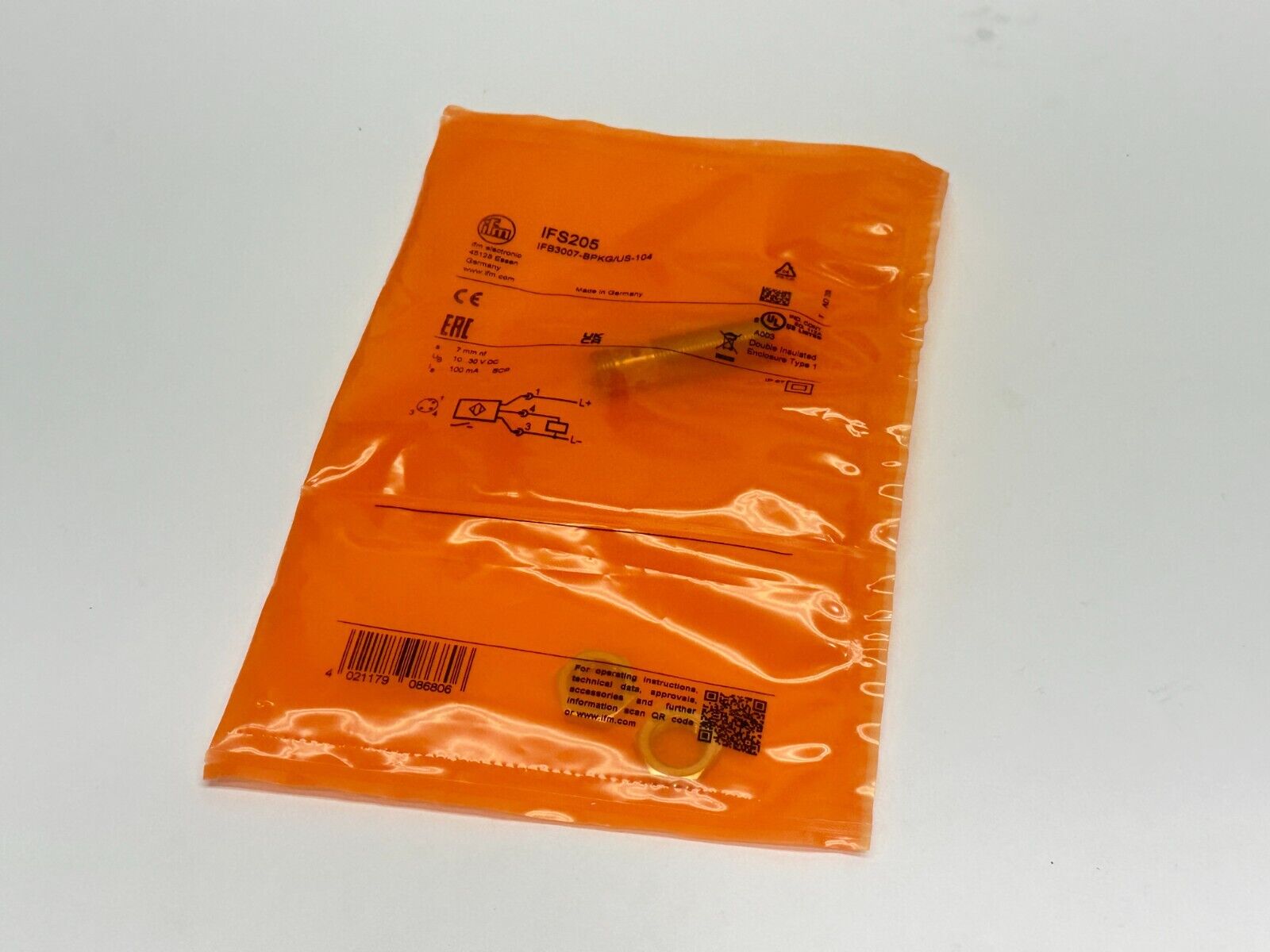 IFM IFS205 Inductive Sensor IFB3007-BPKG/US-104 - New - Maverick Industrial Sales