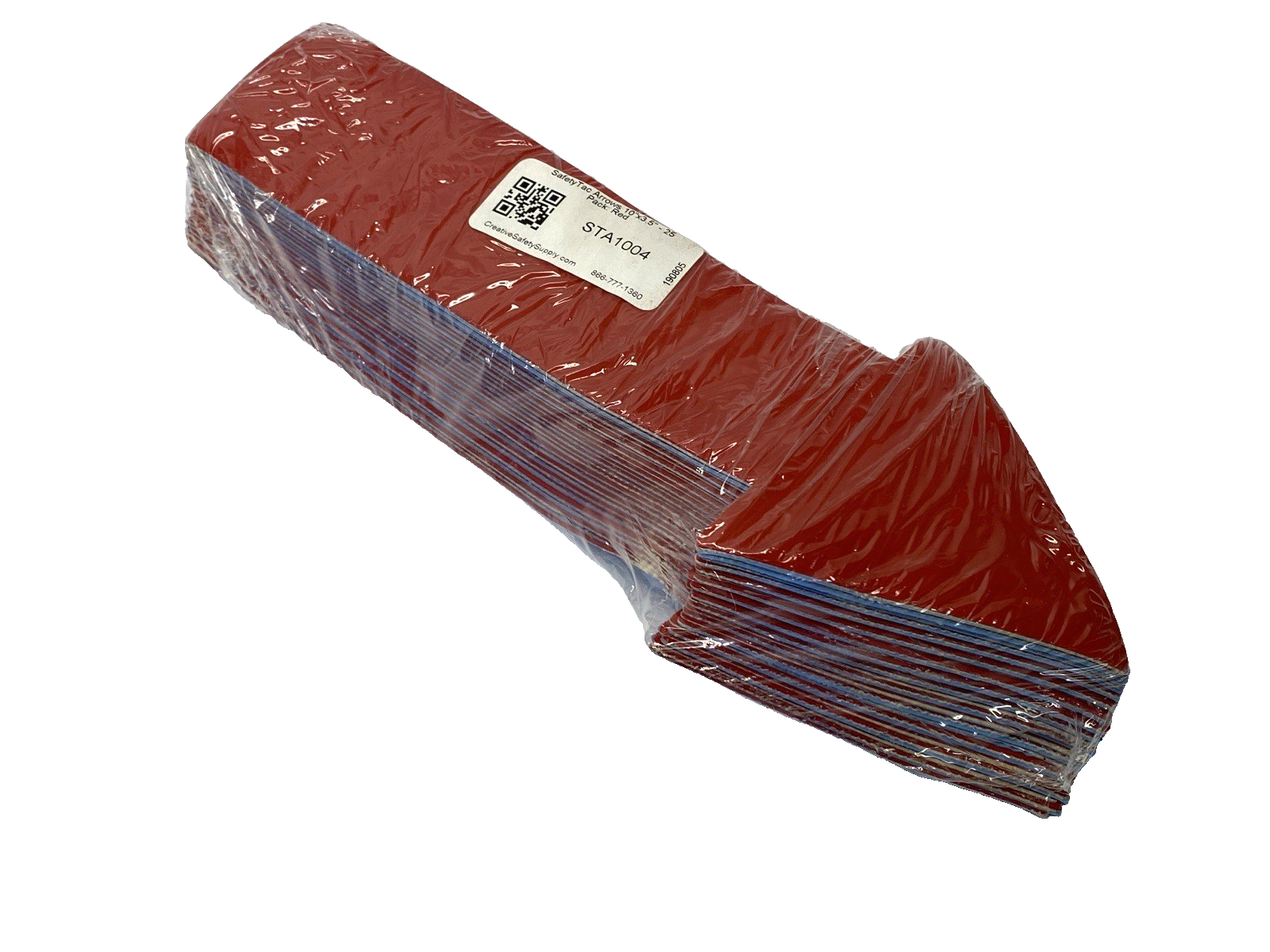 STA1004 | SafetyTac Red Arrow Floor Sticker 10" x 3.5" TEAR IN BAG PKG OF 25 - New - Maverick Industrial Sales