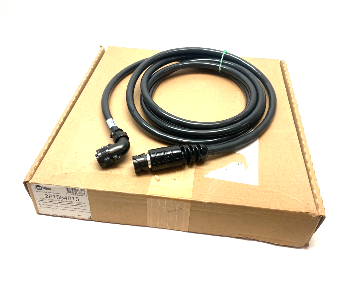 Miller Electric 281554015 Auto Continuum Extension Control Cable 90-Degree 15' - Maverick Industrial Sales