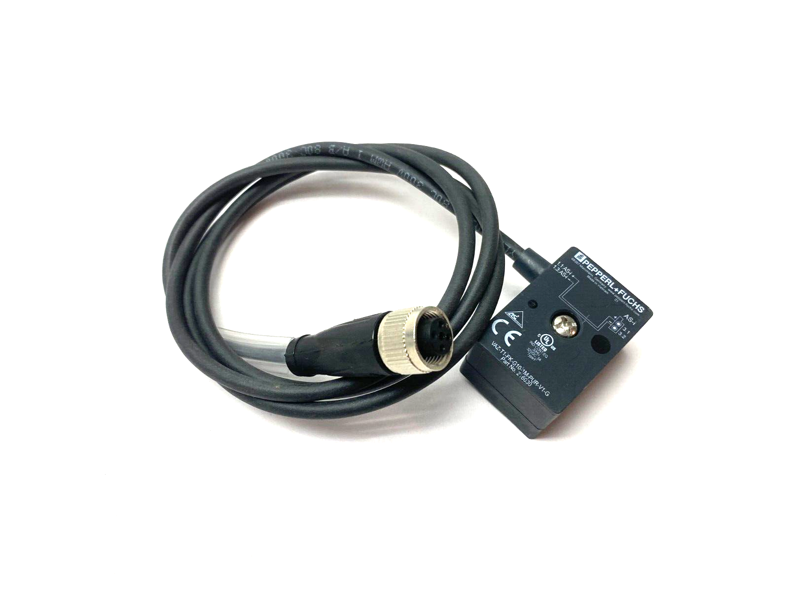 Pepperl+Fuchs VAZ-T1-FK-G10-1M-PUR-V1-G AS-Interface Sensor Module 216030 - Used - Maverick Industrial Sales