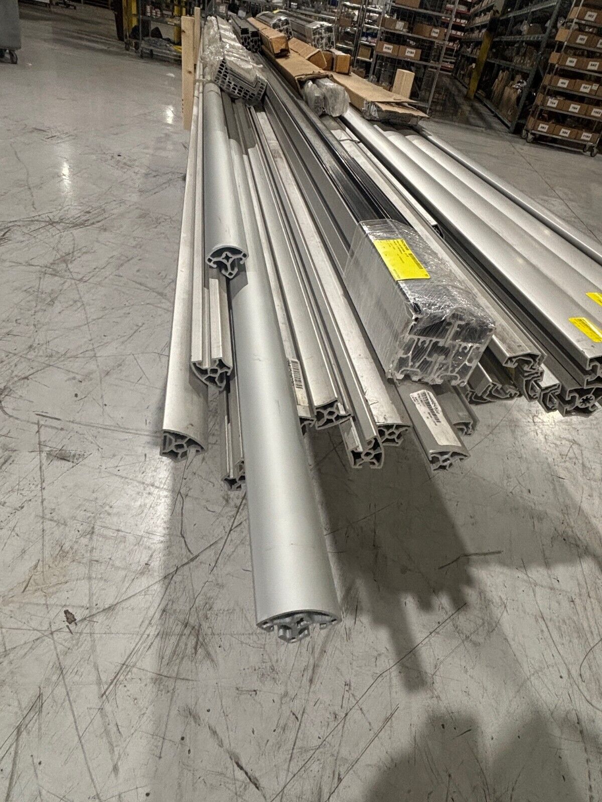 Lot of Misc. Obsolete Bosch Rexroth Conveyor Beams parts, 3842524042, 3842992650 - New – Open box - Maverick Industrial Sales