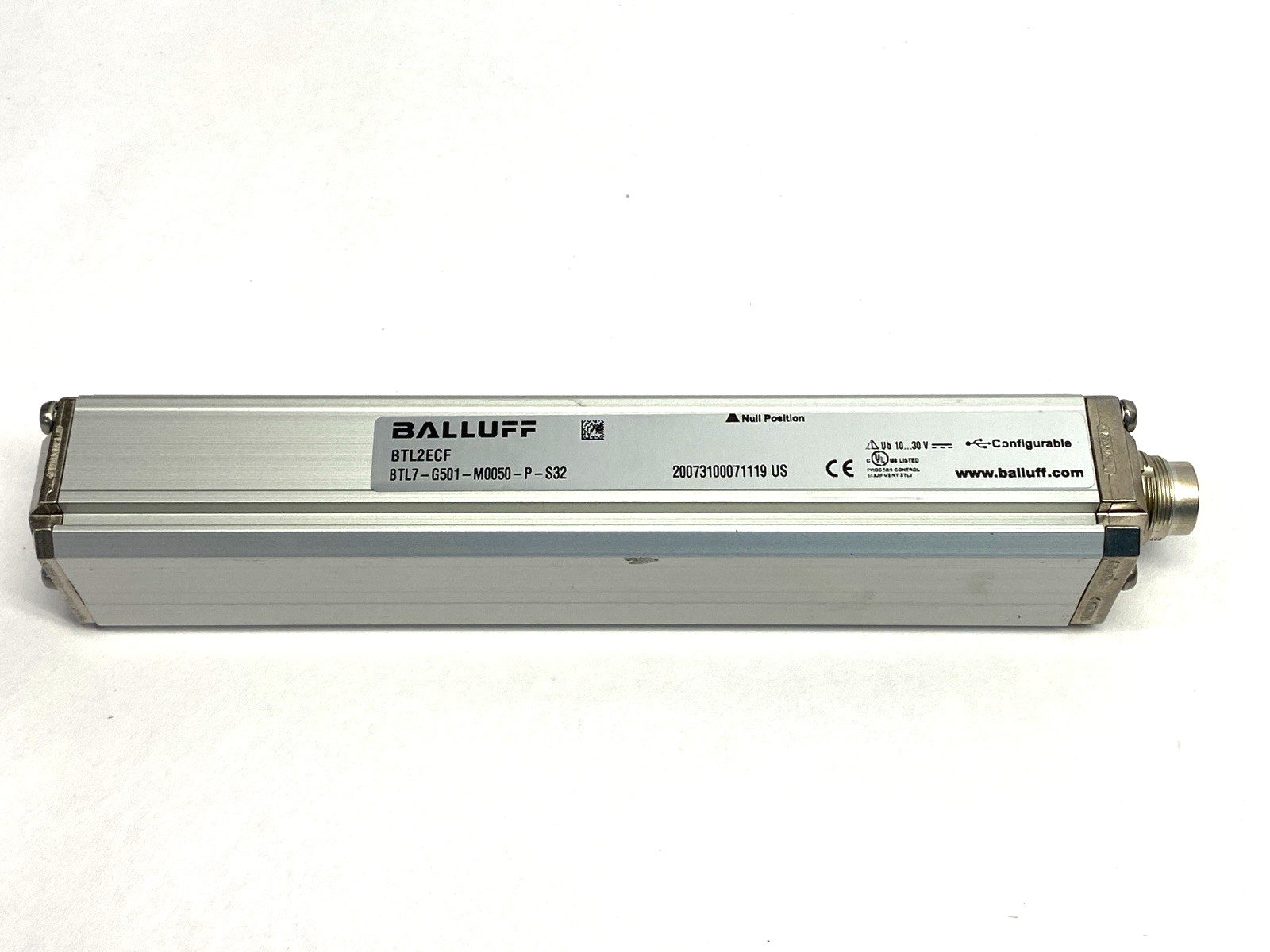 Balluff BTL7-G501-M0050-P-S32 Magnetostrictive Linear Position Sensor BTL2ECF - New – Open box - Maverick Industrial Sales
