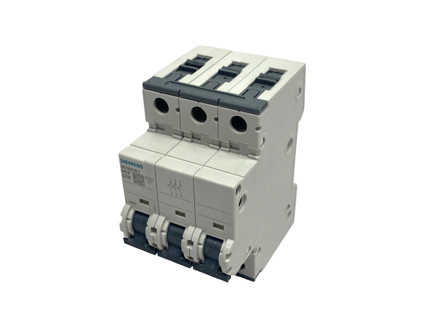 Siemens 5SY6310-7 C10 Miniature Circuit Breaker 3-Pole 400V 6kA 10A - Maverick Industrial Sales