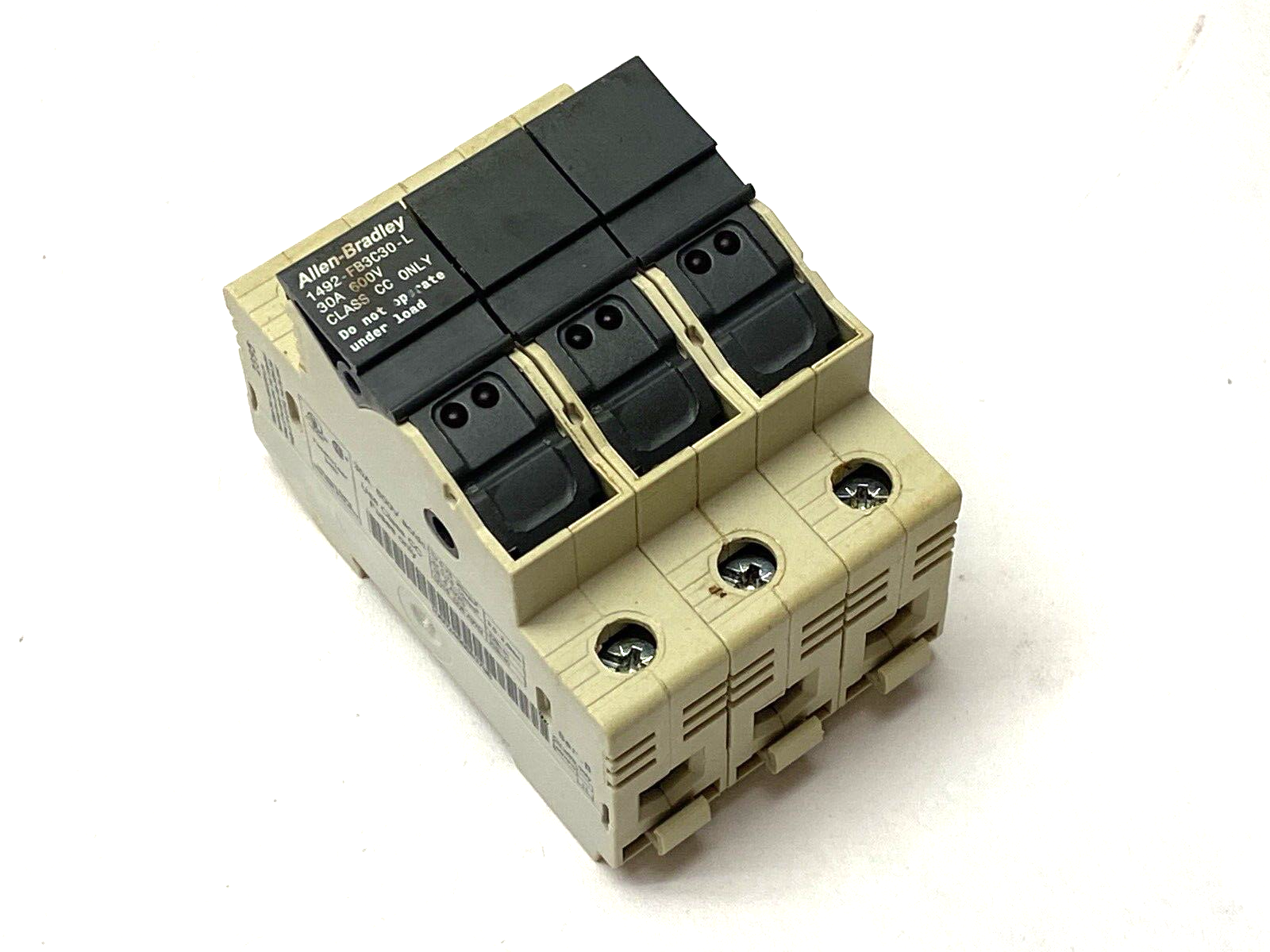 1492-FB3C30-L Ser. B | Allen Bradley Fuse Holder 3-Pole 600V 30A - Used - Maverick Industrial Sales