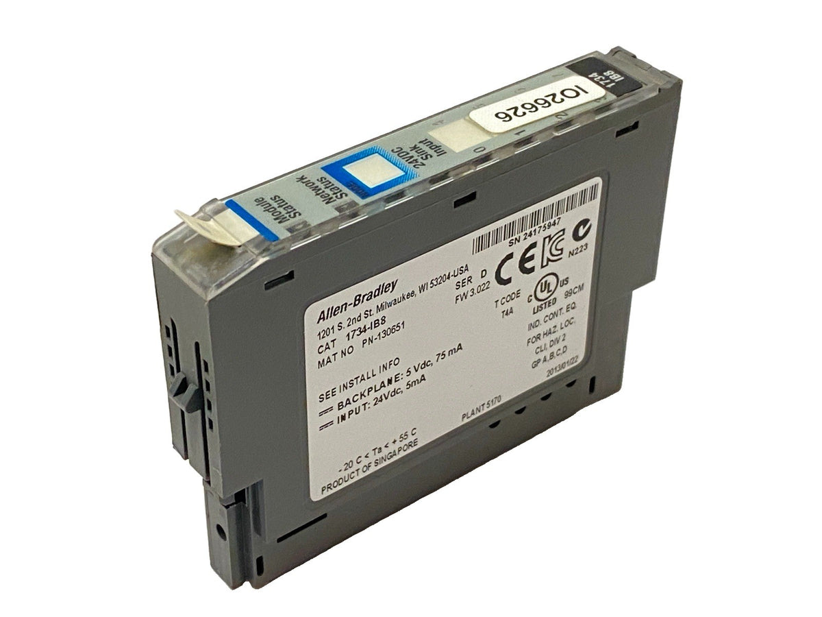 Allen Bradley 1734-IB8 Ser D POINT I/O 8 Point Digital Input Module - Maverick Industrial Sales