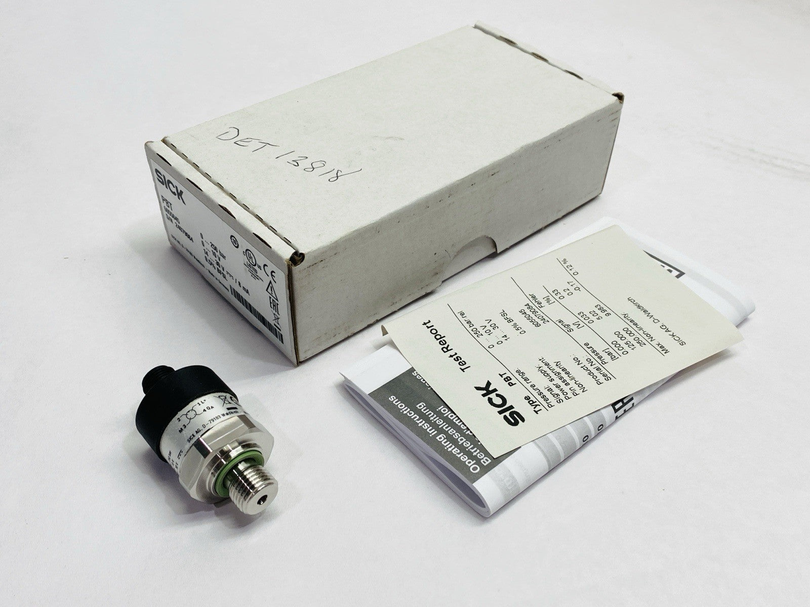 Sick PBT-RB250SG1SSFVMC0Z Pressure Sensor 0-250bar 6055045 - New – Open box - Maverick Industrial Sales