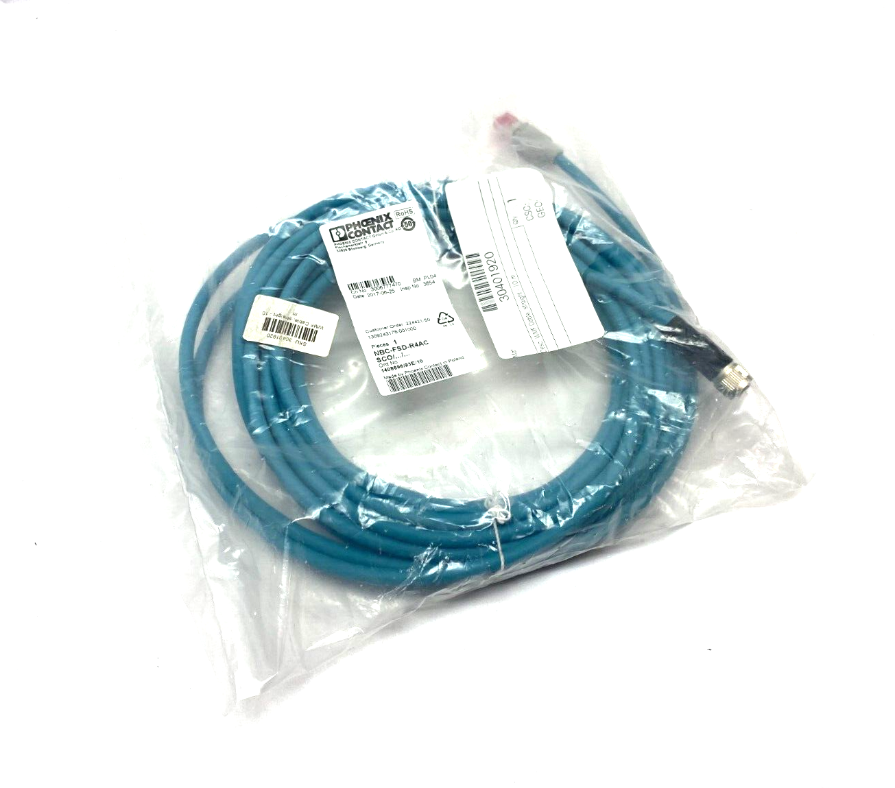Phoenix Contact NBC-FSD-R4ACSCO/.../... Ethernet Network Cable 1408696/93E/10 - New - Maverick Industrial Sales